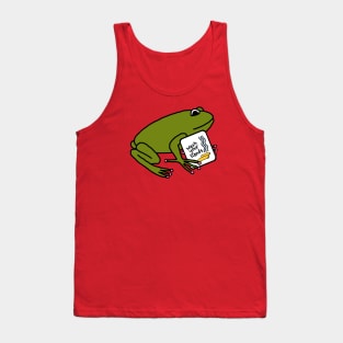Cute Frog Says Wash Your Hands Tank Top